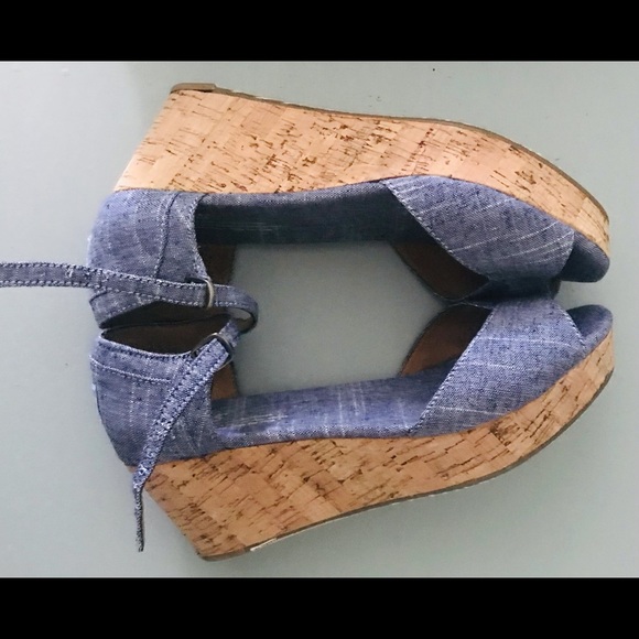 Toms Size 8.5 Chambray - Picture 5 of 7